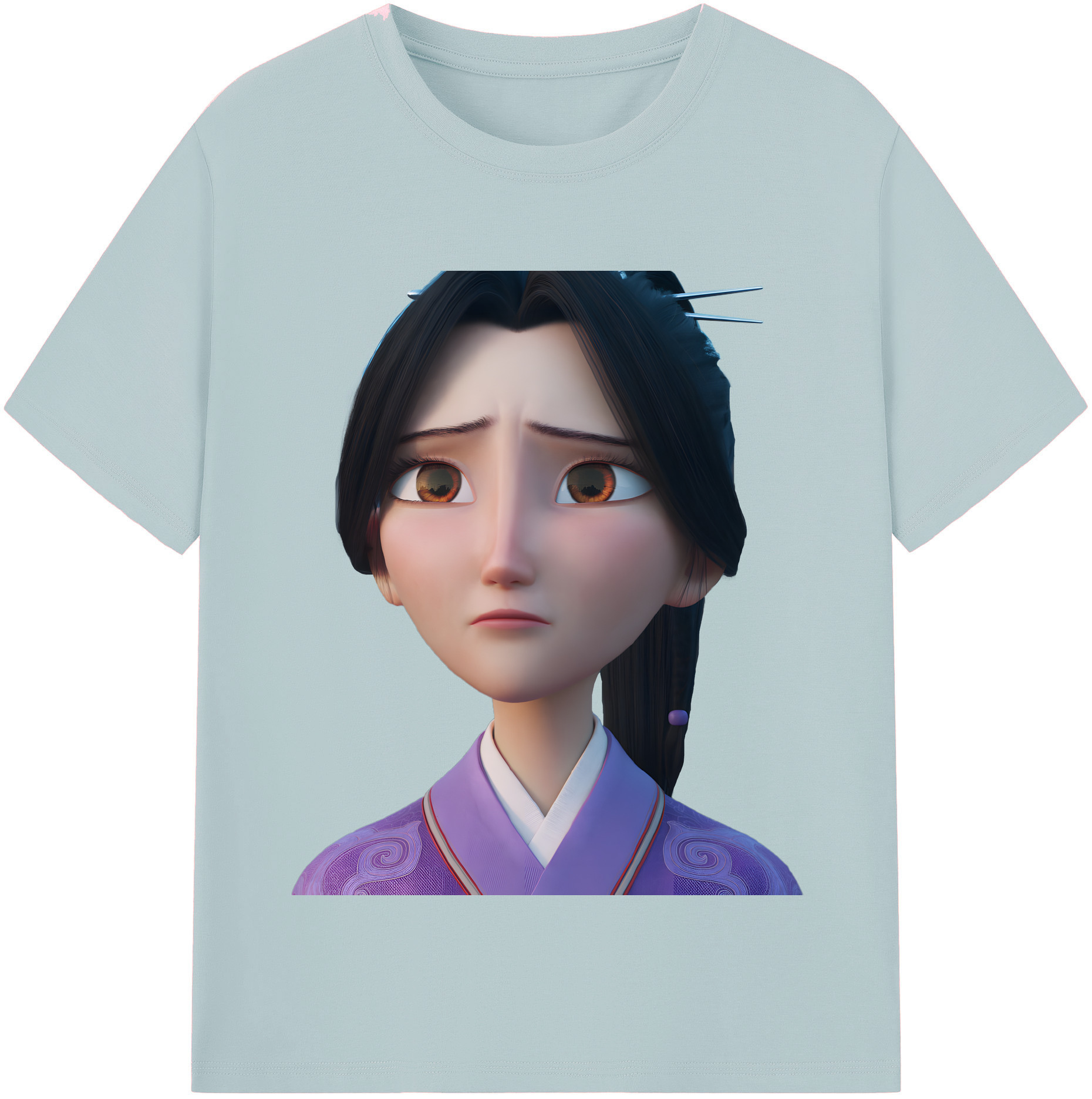 （画像用） Ne Zha 2 ナタ 魔童の大暴れ 綿100％半袖Tシャツ（フロントプリント）